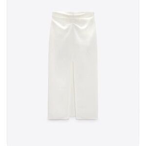 New Zara Midi Skirt with Slit.           Size: L